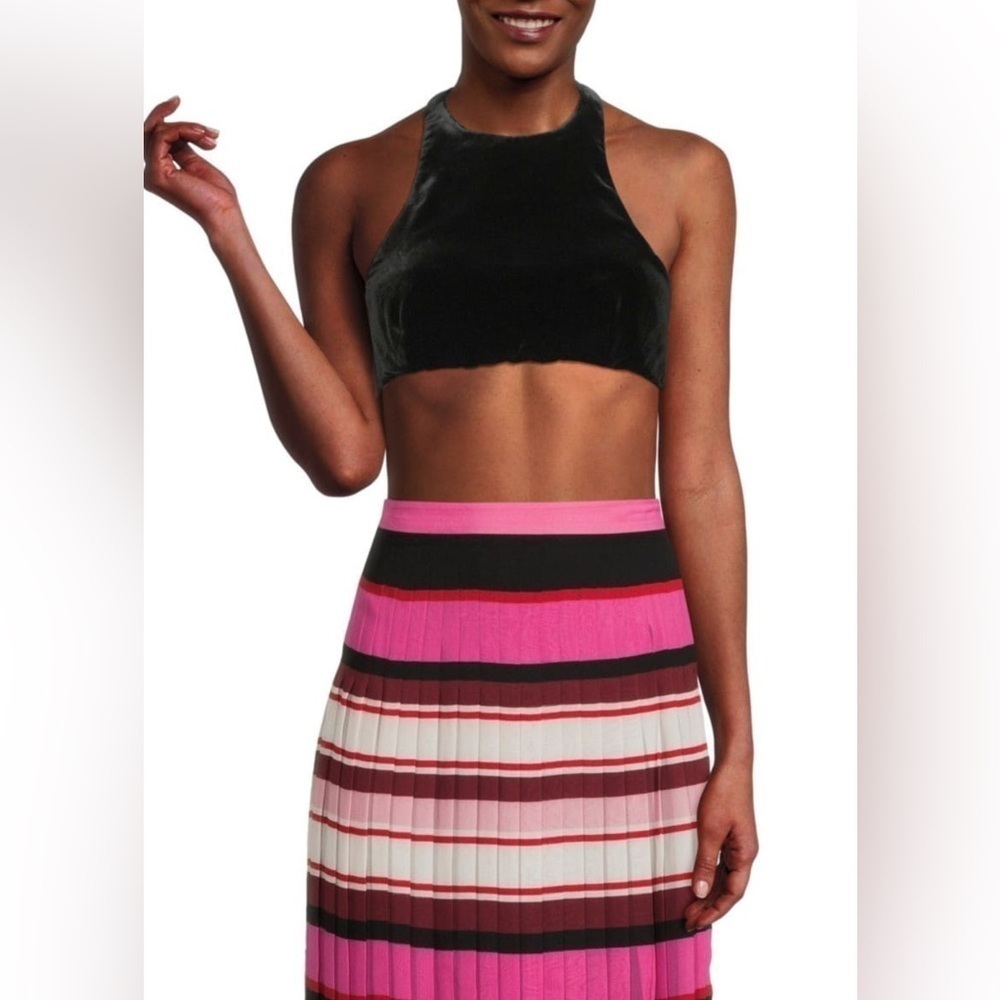 NEW Valentino Garavani Velvet Halter Crop Top